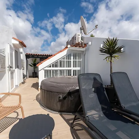 Rooftop Pamro - Private Jacuzzi - Fitness Area - Free Wifi - Air Conditioner - Pool - Modern & Comfortable - Sunnygolf * Maspalomas (Gran Canaria)